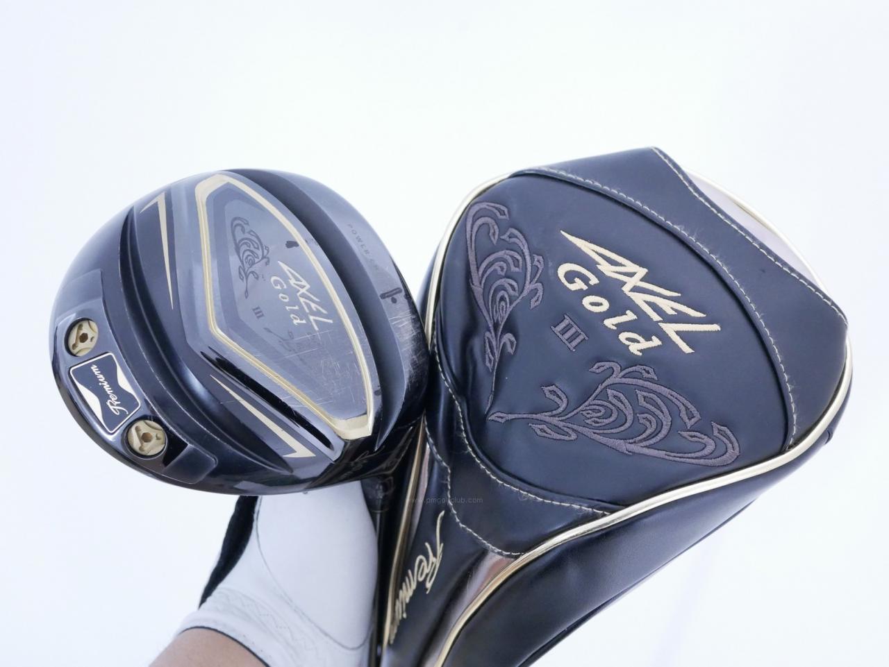 Driver : Tsuruya : Tsuruya AXEL Gold Premium III (รุ่นปี 2019 ตัวท๊อป หน้าเด้งสุดๆ COR 0.86 ของใหม่ 4 หมื่น) Loft 10.5 Flex R