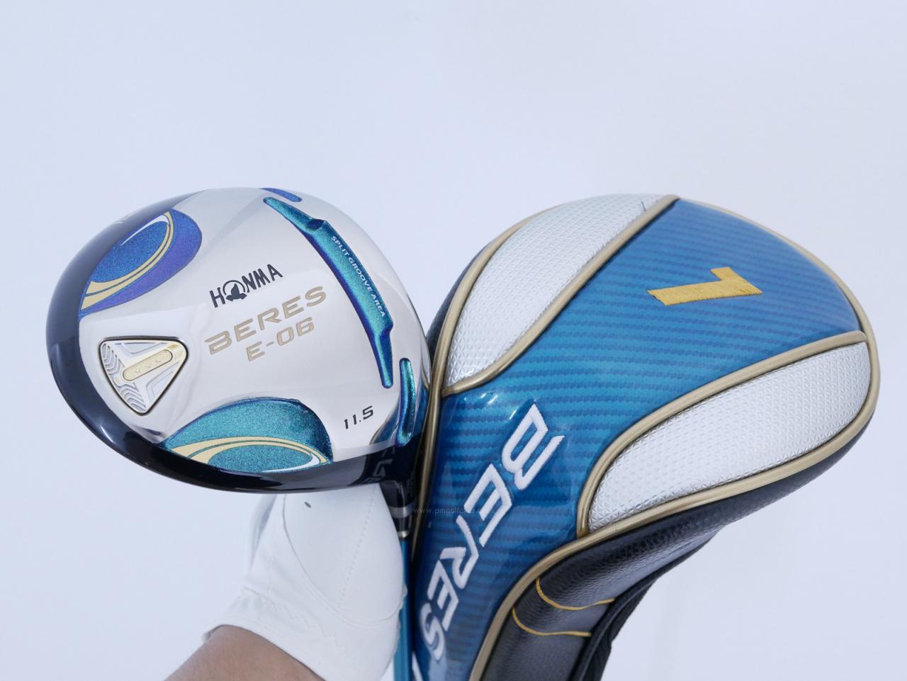 Driver : Honma : **ก้าน 3 ดาว** ไดรเวอร์ Honma Beres E-06 (รุ่นปี 2019) Loft 11.5 ก้าน ARMRQ X (43) Flex R (3 ดาว)