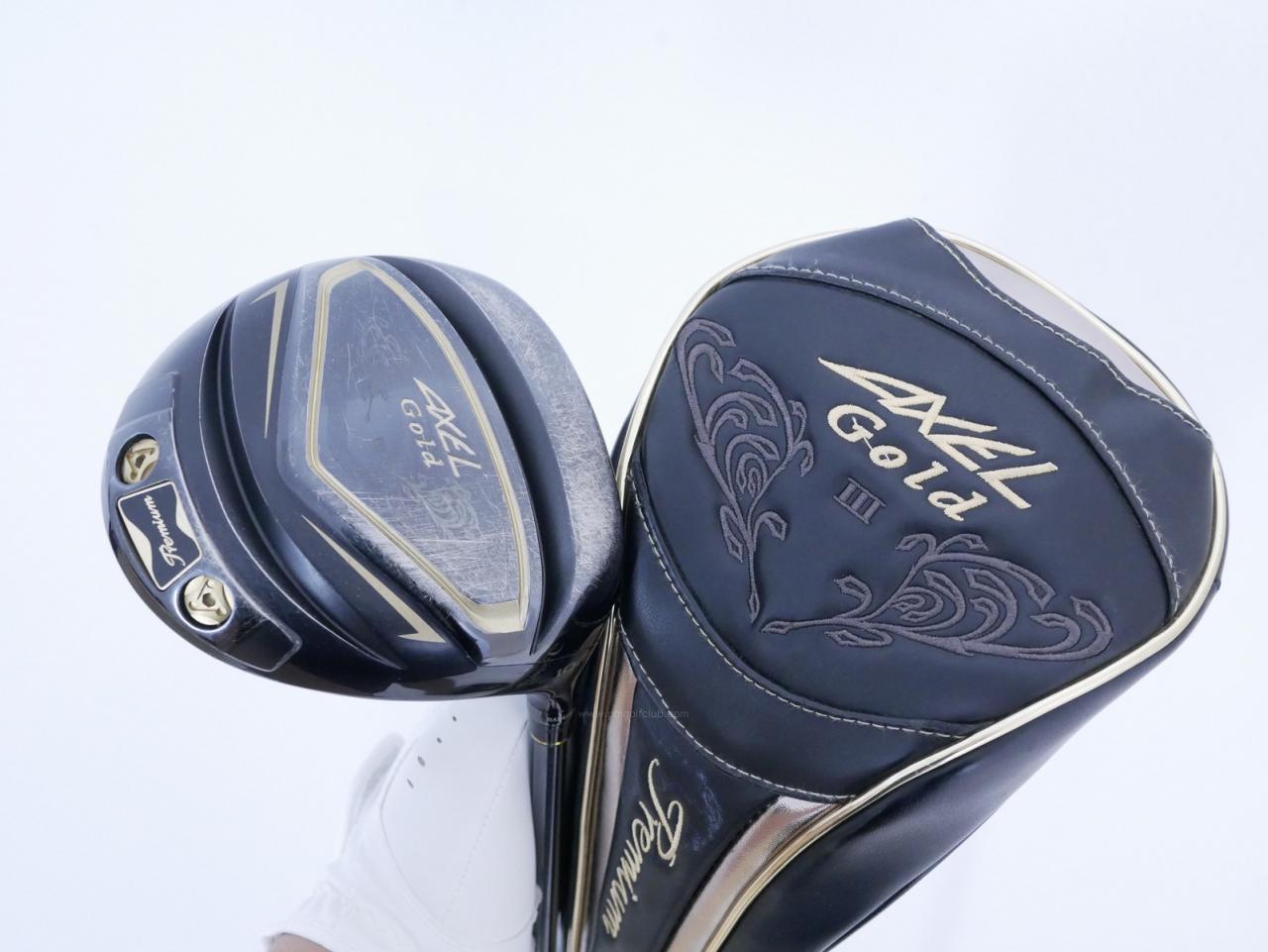 Driver : Tsuruya : Tsuruya AXEL Gold Premium III (รุ่นปี 2019 ตัวท๊อป หน้าเด้งสุดๆ COR 0.86 ของใหม่ 4 หมื่น) Loft 10.5 Flex R