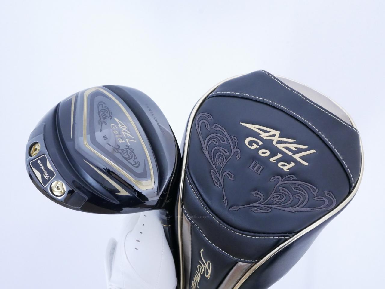 Driver : Tsuruya : Tsuruya AXEL Gold Premium III (รุ่นปี 2019 ตัวท๊อป หน้าเด้งสุดๆ COR 0.86 ของใหม่ 4 หมื่น) Loft 10.5 Flex R