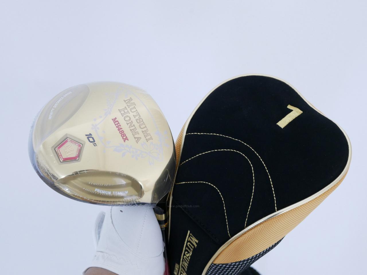 Driver : Other Brand : **ของใหม่ ยังไม่แกะพลาสติก** ไดรเวอร์ Mutsumi Honma MH488X (หัวขนาด 488cc. หน้าเด้งเกินกฏ) Loft 10.5 Flex R