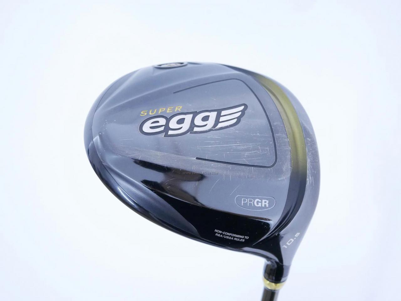 Driver : PRGR : ไดรเวอร์ PRGR Super EGG (ปี 2019 หน้าเด้งเกินกฏ COR 0.86) Loft 10.5 ก้าน M-37 Flex R