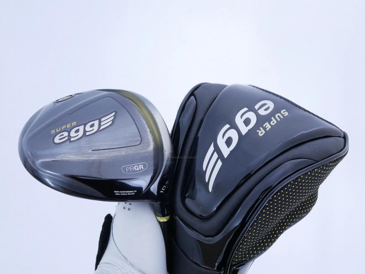 Driver : PRGR : ไดรเวอร์ PRGR Super EGG Long Spec (ปี 2019 หน้าเด้งเกินกฏ COR 0.86) Loft 10.5 ก้าน M-40 Flex SR