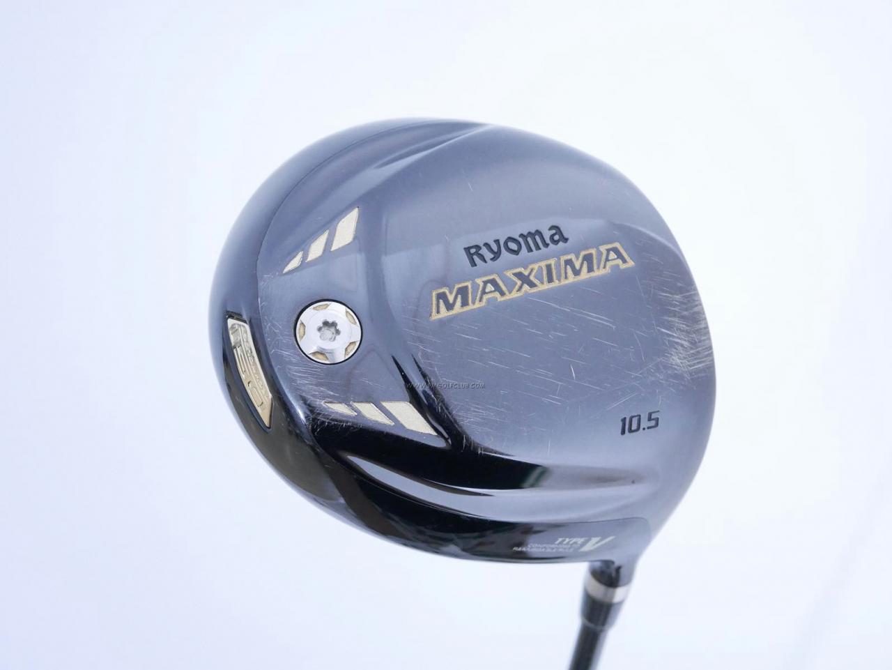 Driver : Ryoma : ไดรเวอร์ Ryoma Maxima Type V (ปี 2019) Loft 10.5 สุดยอดก้าน Crazy Longest Yard 01 NERO Flex R (6.4) 