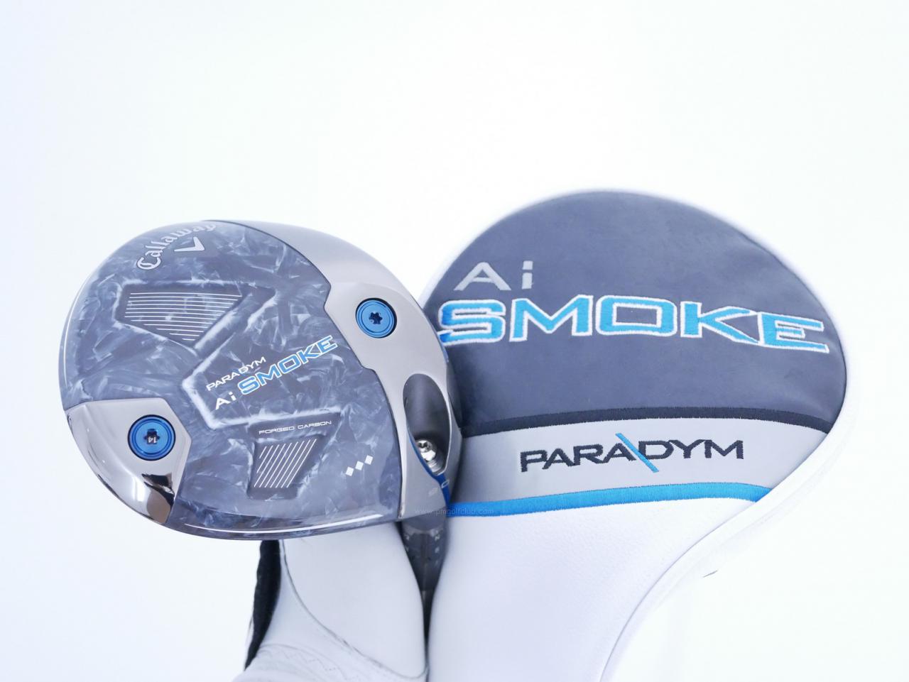 Driver : Callaway : ไดรเวอร์ Callaway Paradym Ai SMOKE Triple Diamond (รุ่นล่าสุด ปี 2024 Low Spin สุดๆๆ) Loft 9 (ปรับได้) ก้าน Mitsubishi Diamana ZF40 Flex S