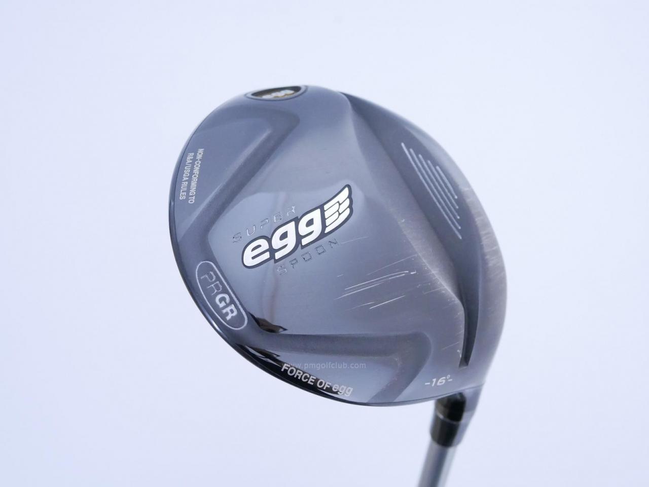 Fairway Wood : PRGR : หัวไม้ 3 PRGR Super Egg (หน้าเด้งเกินกฏ COR 0.84 ปี 2017 หายากมาก) Loft 16 Flex SR (M-40)