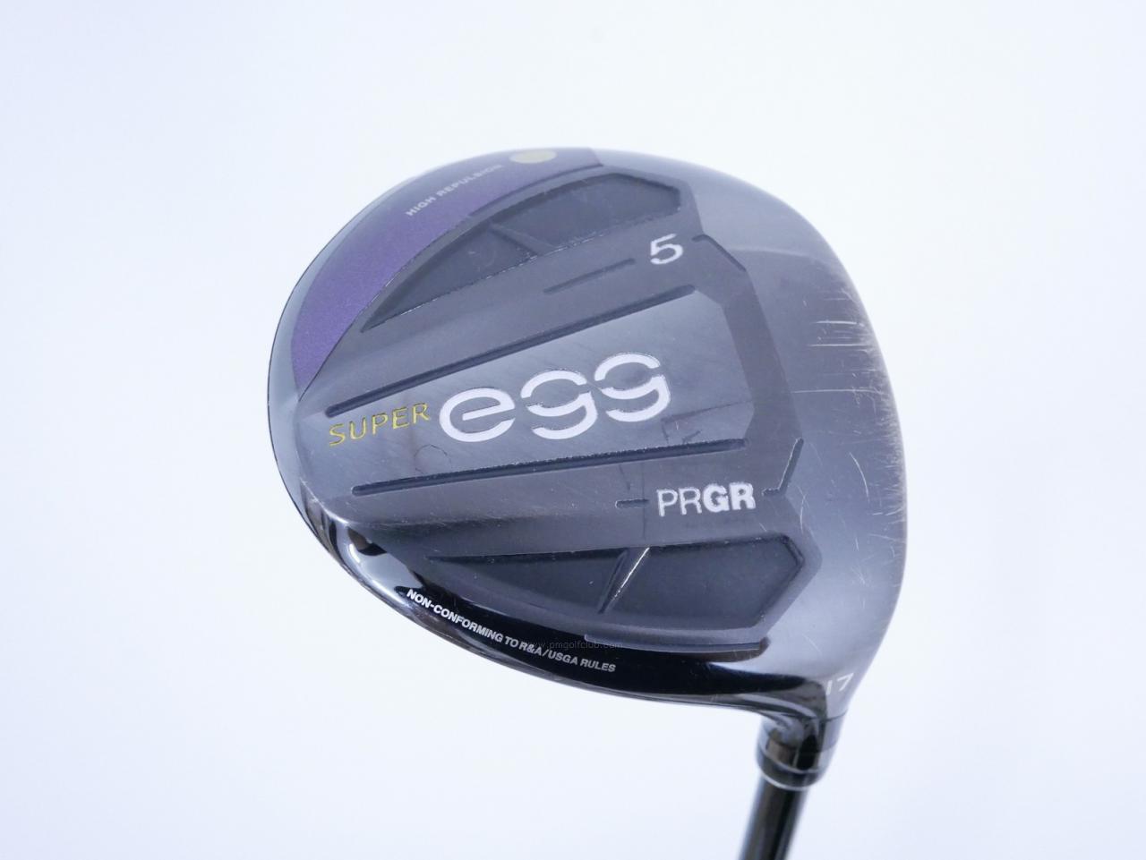 Fairway Wood : PRGR : หัวไม้ 5 PRGR Super Egg (รุ่นปี 2020 หน้าเด้งเกินกฏ COR 0.84 หายากมาก) Loft 17 ก้าน M-37 Flex R