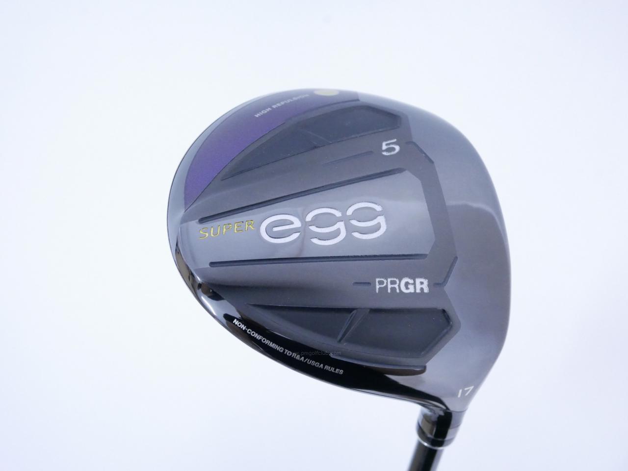 Fairway Wood : PRGR : หัวไม้ 5 PRGR Super Egg (รุ่นปี 2020 หน้าเด้งเกินกฏ COR 0.84 หายากมาก) Loft 17 ก้าน M-37 Flex R