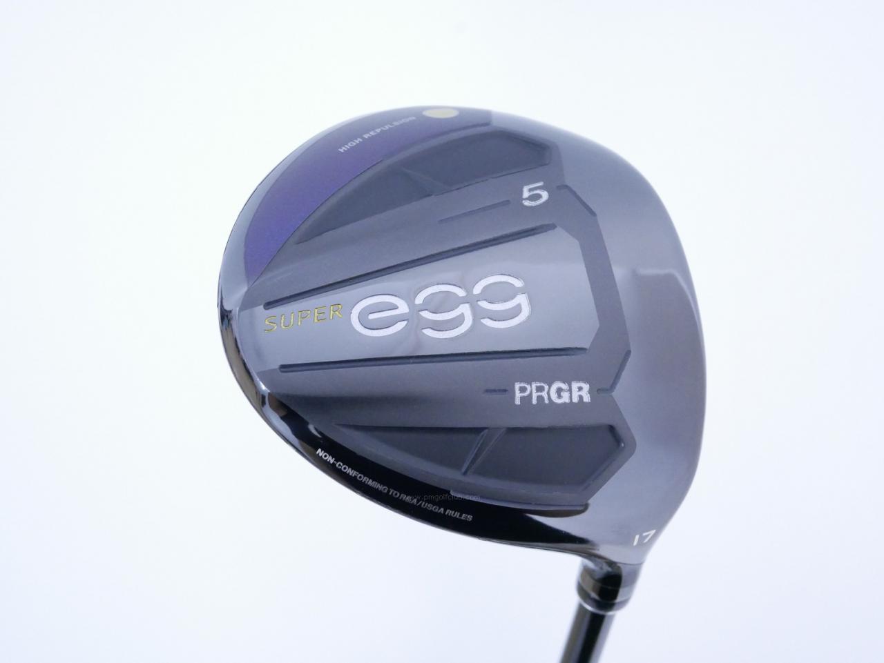 Fairway Wood : PRGR : หัวไม้ 5 PRGR Super Egg (รุ่นปี 2020 หน้าเด้งเกินกฏ COR 0.84 หายากมาก) Loft 17 ก้าน M-37 Flex R