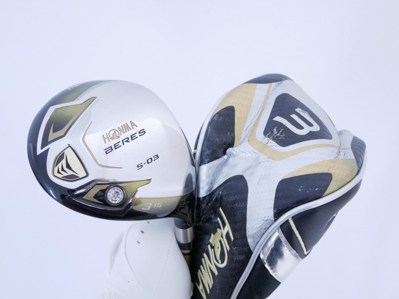 Fairway Wood : Honma : **ก้าน 3 ดาว** หัวไม้ 3 Honma Beres S-03 (ปี 2015) Loft 15 ก้าน ARMRQ 8 (49) Flex S (3 ดาว)