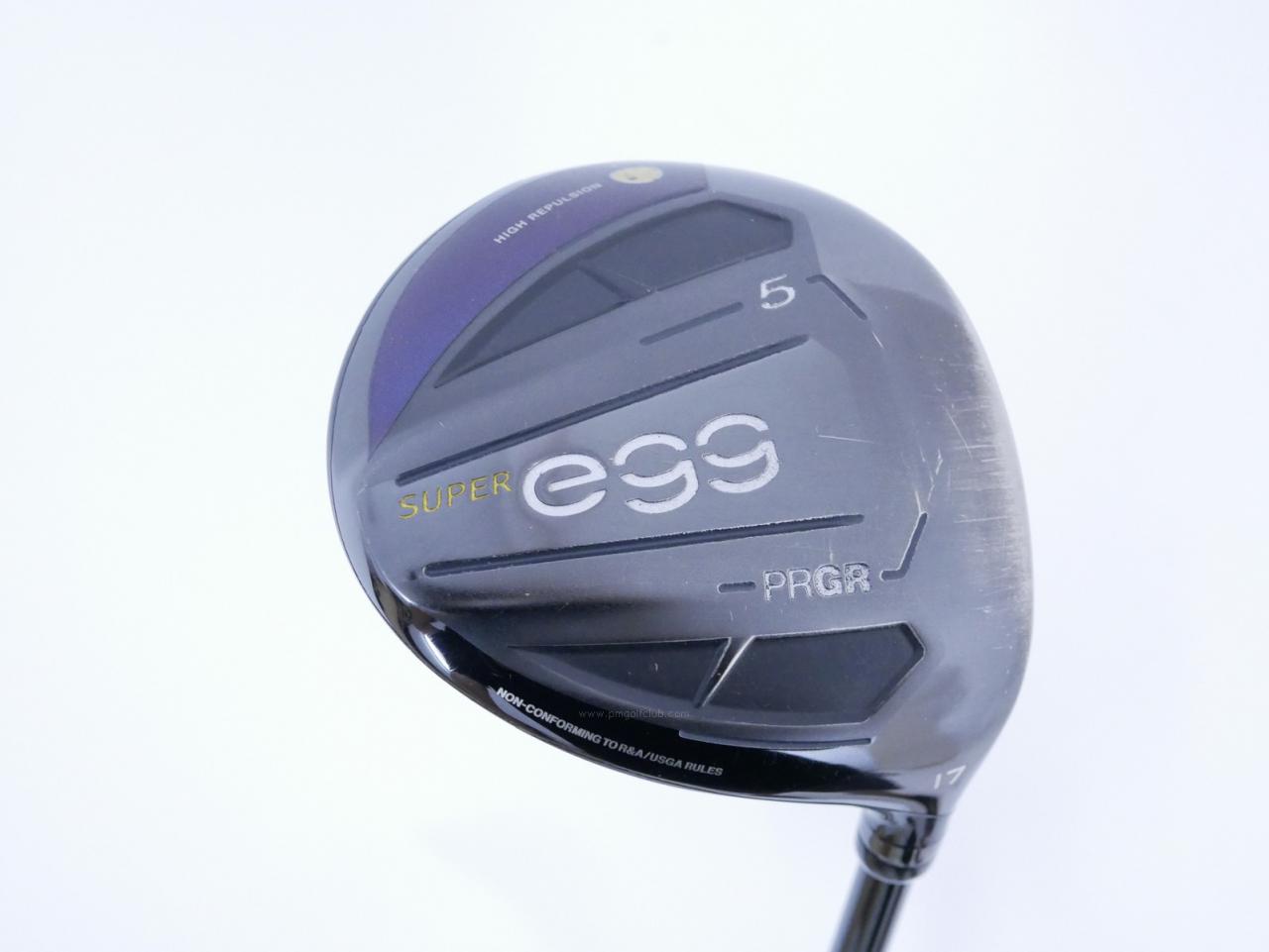 Fairway Wood : PRGR : หัวไม้ 5 PRGR Super Egg (รุ่นปี 2021 หน้าเด้งเกินกฏ COR 0.84 หายากมาก) Loft 17 ก้าน M-37 Flex R