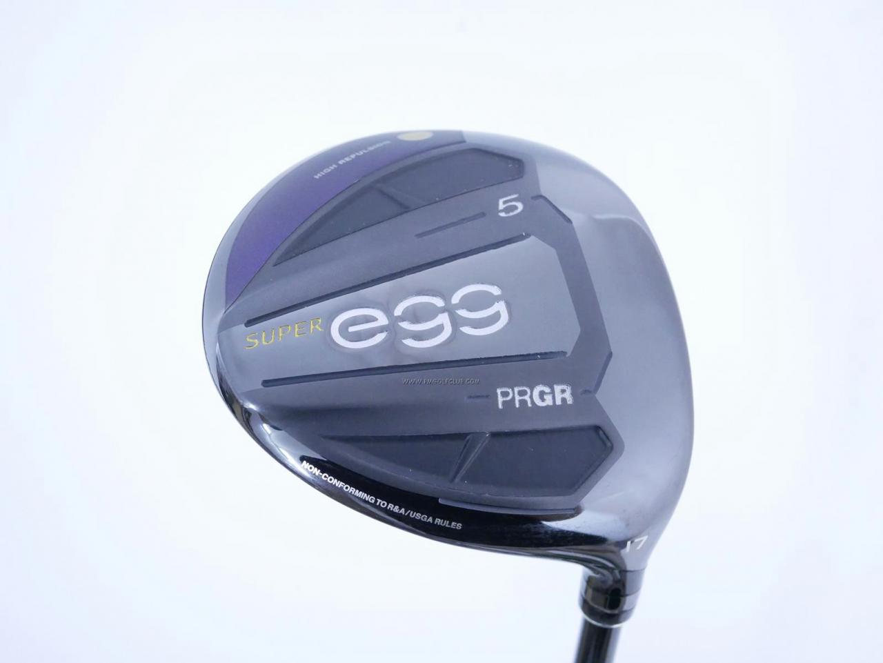 Fairway Wood : PRGR : หัวไม้ 5 PRGR Super Egg (รุ่นปี 2020 หน้าเด้งเกินกฏ COR 0.84 หายากมาก) Loft 17 ก้าน M-37 Flex R