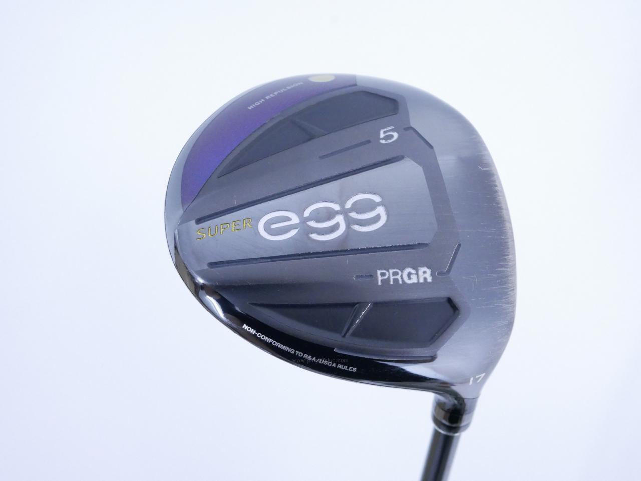 Fairway Wood : PRGR : หัวไม้ 5 PRGR Super Egg (รุ่นปี 2020 หน้าเด้งเกินกฏ COR 0.84 หายากมาก) Loft 17 ก้าน M-37 Flex R