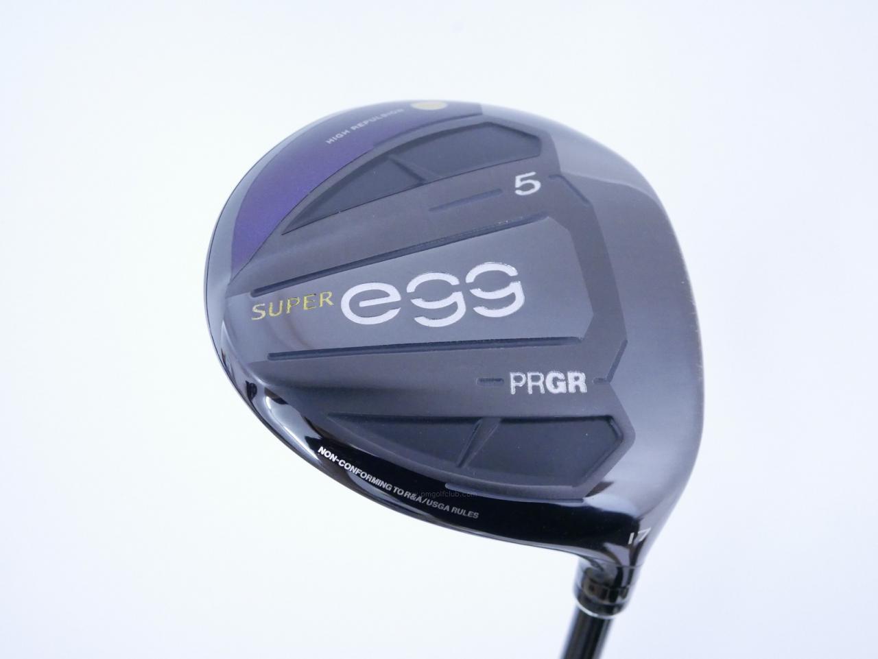 Fairway Wood : PRGR : หัวไม้ 5 PRGR Super Egg (รุ่นปี 2020 หน้าเด้งเกินกฏ COR 0.84 หายากมาก) Loft 17 ก้าน M-37 Flex R