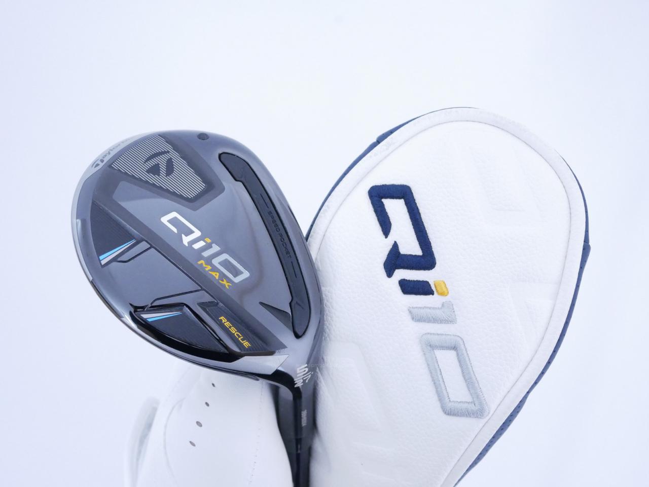 Fairway Wood : Taylormade : ไม้กระเทย Taylormade Qi10 MAX Rescue (รุ่นใหม่ล่าสุด ออกปี 2024) Loft 27 ก้าน Mitsubishi Diamana TM60 Flex S