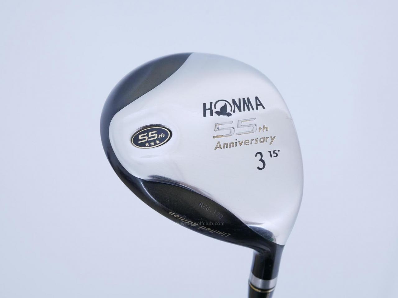 Fairway Wood : Honma : **ก้าน 3 ดาว** หัวไม้ 3 Honma 55th Anniversary (หายากมาก) Loft 15 ก้าน ARMRQ Flex R (3 ดาว)