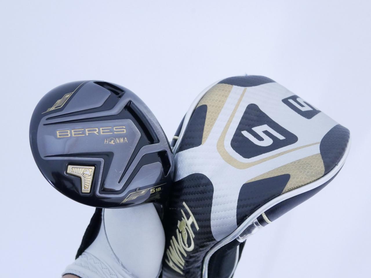 Fairway Wood : Honma : **มีบุบ** หัวไม้ 5 Honma Beres Black (รุ่นล่าสุด ออกปี 2022) Loft 18 ก้าน Honma ARMRQ MX Flex S