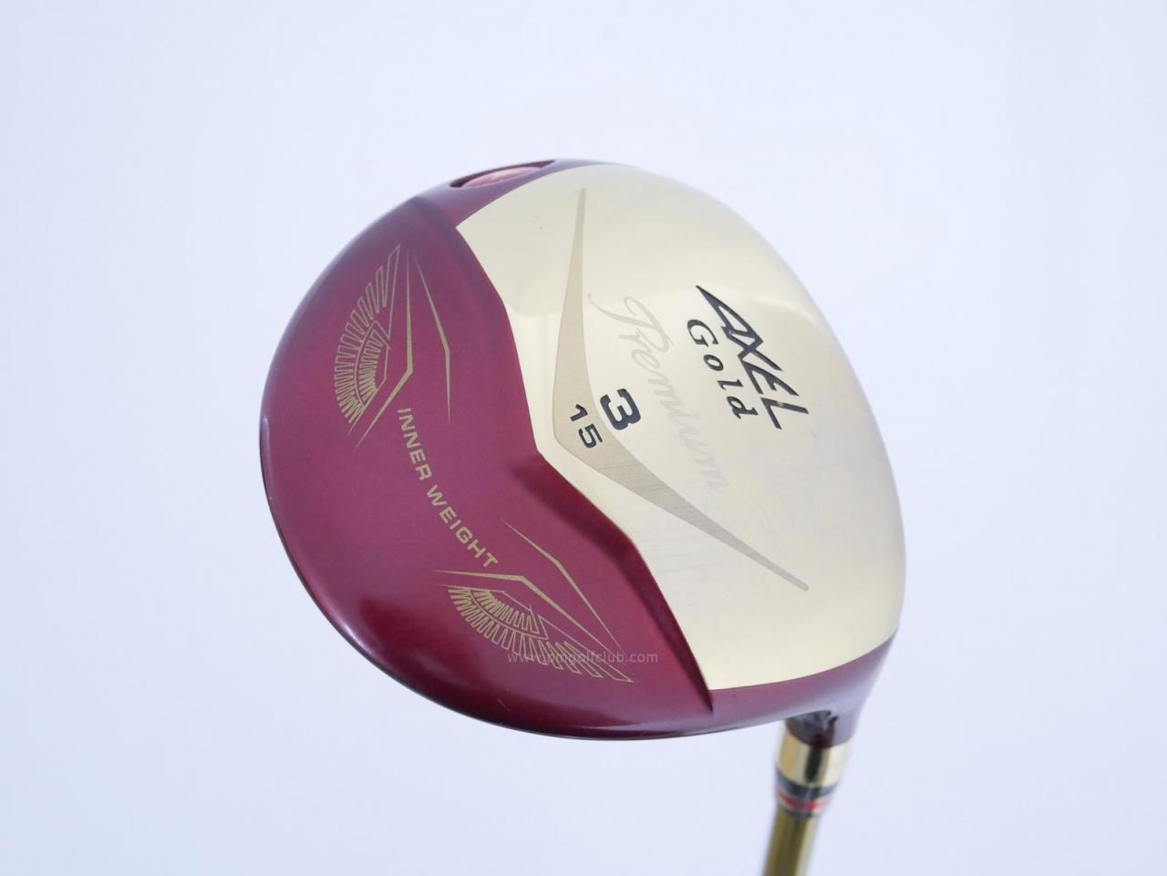 Fairway Wood : Tsuruya : หัวไม้ 3 Tsuruya AXEL Gold Premium IV (รุ่นปี 2021 ตัวท๊อป ของใหม่ 2 หมื่นกว่า) Loft 15 Flex S