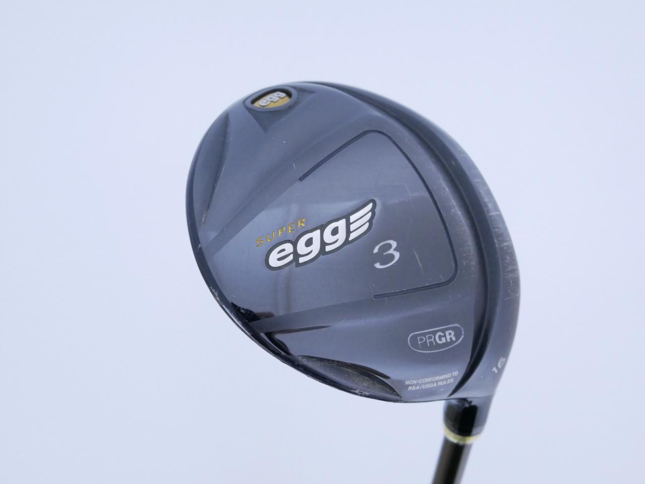 Fairway Wood : PRGR : หัวไม้ 3 PRGR Super Egg (หน้าเด้งเกินกฏ COR 0.84 ออกปี 2018 หายากมาก) Loft 16 Flex SR (M-40)