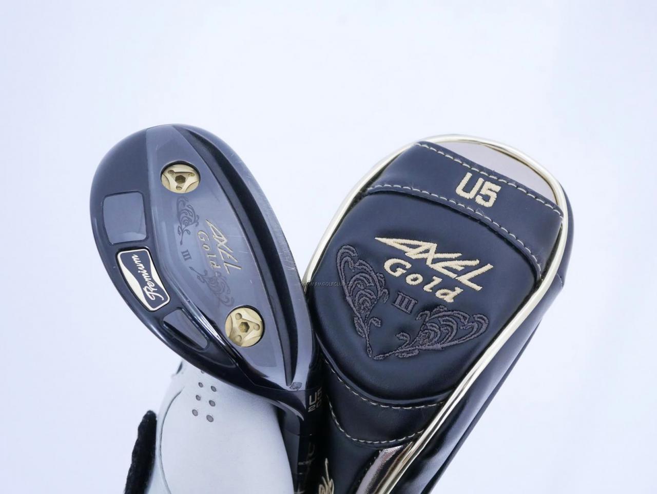 Fairway Wood : Tsuruya : ไม้กระเทย Tsuruya AXEL Gold Premium III (รุ่นปี 2019 ตัวท๊อป) Loft 20 Flex R