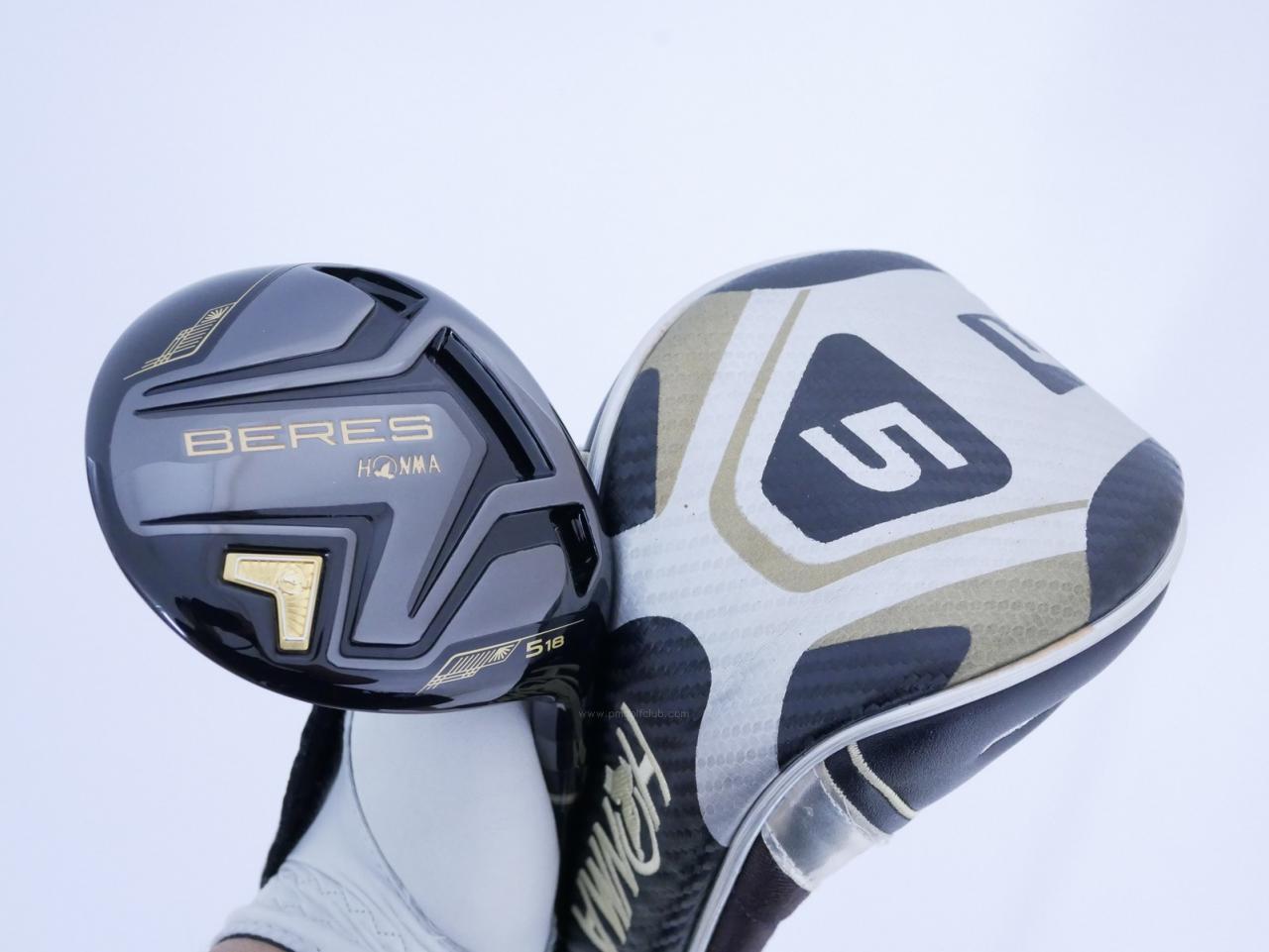 Fairway Wood : Honma : หัวไม้ 5 Honma Beres Black (รุ่นปี 2023) Loft 18 ก้าน Honma ARMRQ MX Flex S