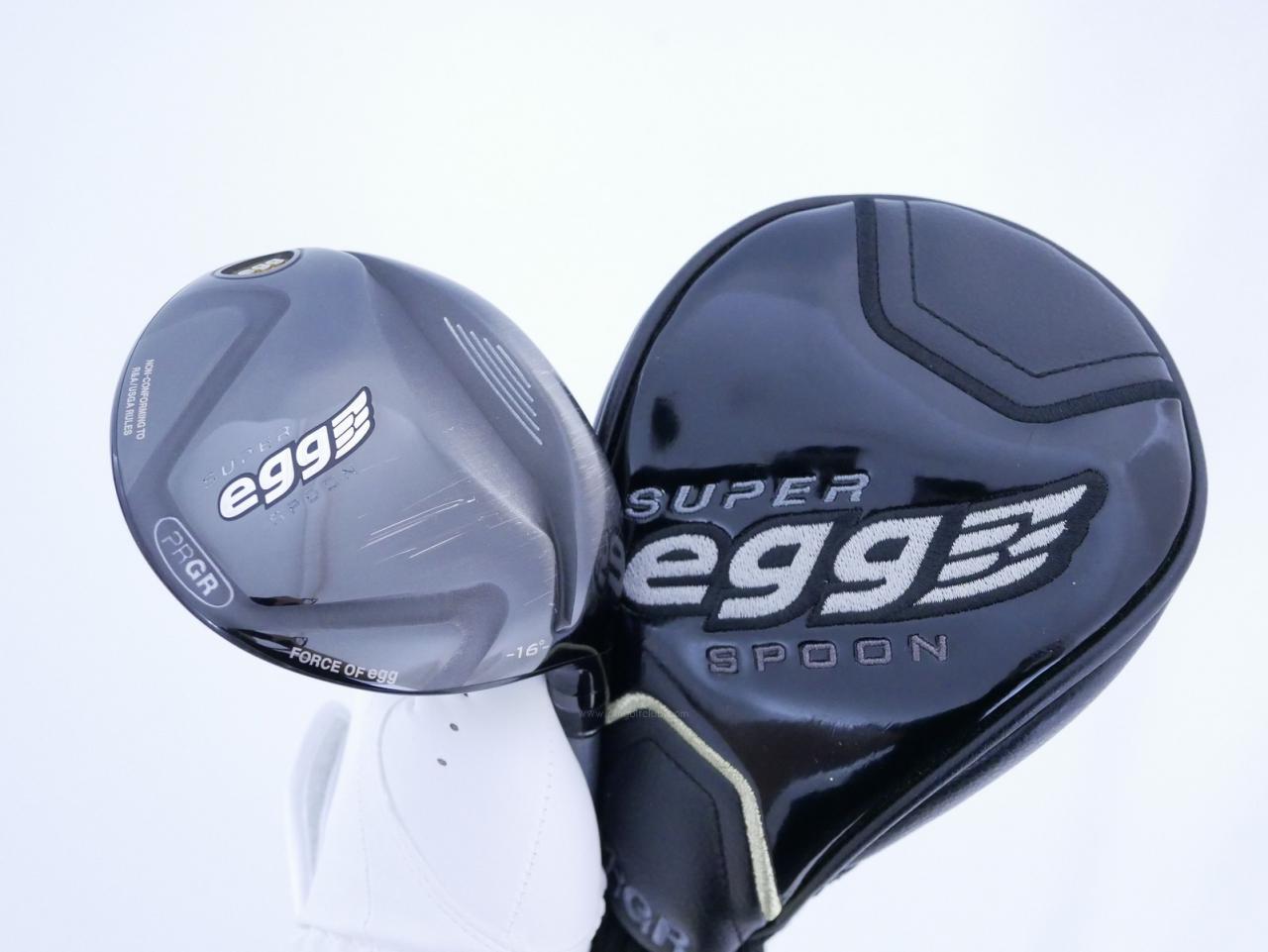 Fairway Wood : PRGR : หัวไม้ 3 PRGR Super Egg (หน้าเด้งเกินกฏ COR 0.84 ปี 2017 หายากมาก) Loft 16 Flex SR (M-40)