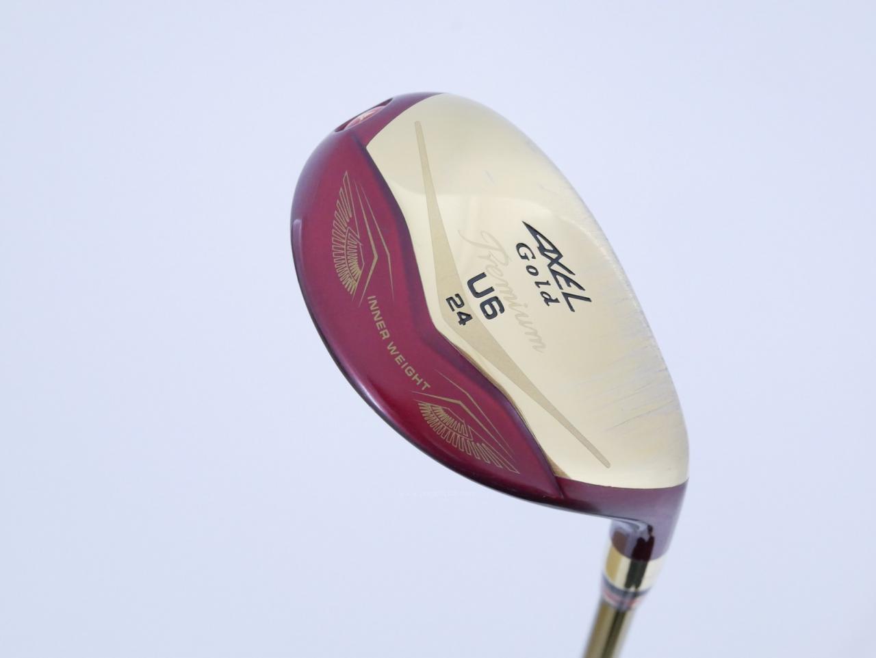 Fairway Wood : Tsuruya : ไม้กระเทย Tsuruya AXEL Gold Premium IV (รุ่นปี 2021 ตัวท๊อป ของใหม่ 2 หมื่นกว่า) Loft 24 Flex R