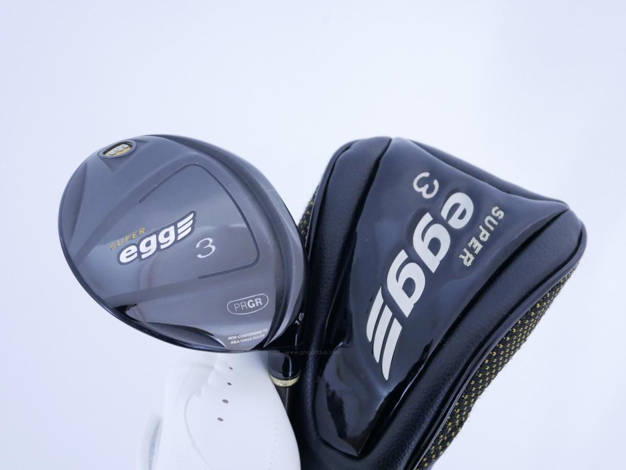 Fairway Wood : PRGR : หัวไม้ 3 PRGR Super Egg (หน้าเด้งเกินกฏ COR 0.84 ออกปี 2018 หายากมาก) Loft 16 Flex R (M-37)