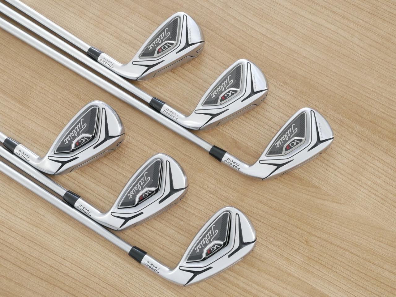 Iron set : Titleist : ชุดเหล็ก Titleist VG3 Type D Forged (รุ่นปี 2019 Japan Spec. ตีง่ายและไกลที่สุดของ Titleist) มีเหล็ก 5-Pw (6 ชิ้น) ก้านกราไฟต์ Mitsubishi VGI Flex R