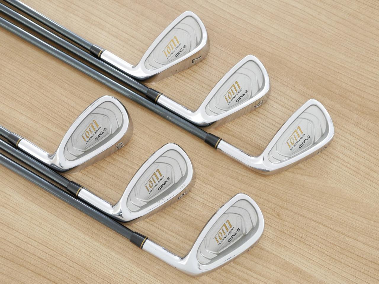 Iron set : Other Brand : ชุดเหล็ก S-Yard U.101 (Forged) มีเหล็ก 5-Pw (6 ชิ้น) ก้านกราไฟต์ Flex R