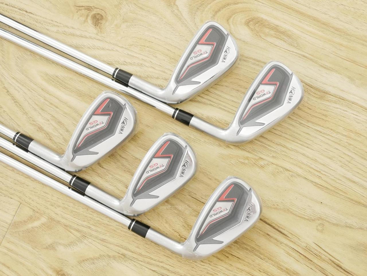 Iron set : Honma : **ของใหม่ ยังไม่แกะพลาสติก** ชุดเหล็ก Honma Tour World GS (ออกปี 2021 ใบใหญ่ ตีง่าย ไกล) มีเหล็ก 6-10 (5 ชิ้น) ก้านเหล็ก NS Pro 950 Neo Flex R