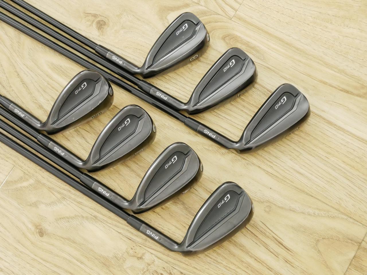 Iron set : Ping : ชุดเหล็ก Ping G710 (ปี 2021 Japan Spec. ใบใหญ่ ง่ายที่สุด ไกลที่สุดของ Ping) มีเหล็ก 6-Pw,Aw,Sw (7 ชิ้น) ก้านกราไฟต์ Ping ALTA Distanza 40 Flex R