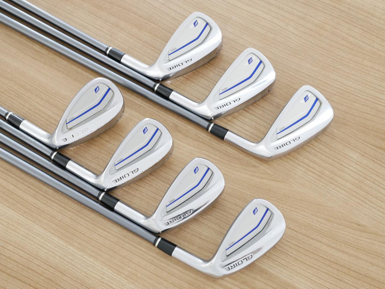 Iron set : Taylormade : ชุดเหล็ก Taylormade Gloire F2 Forged (รุ่นท๊อปสุด Japan Spec. ออกปี 2017) มีเหล็ก 6-Pw,Aw,Sw (7 ชิ้น) ก้านกราไฟต์ Flex R