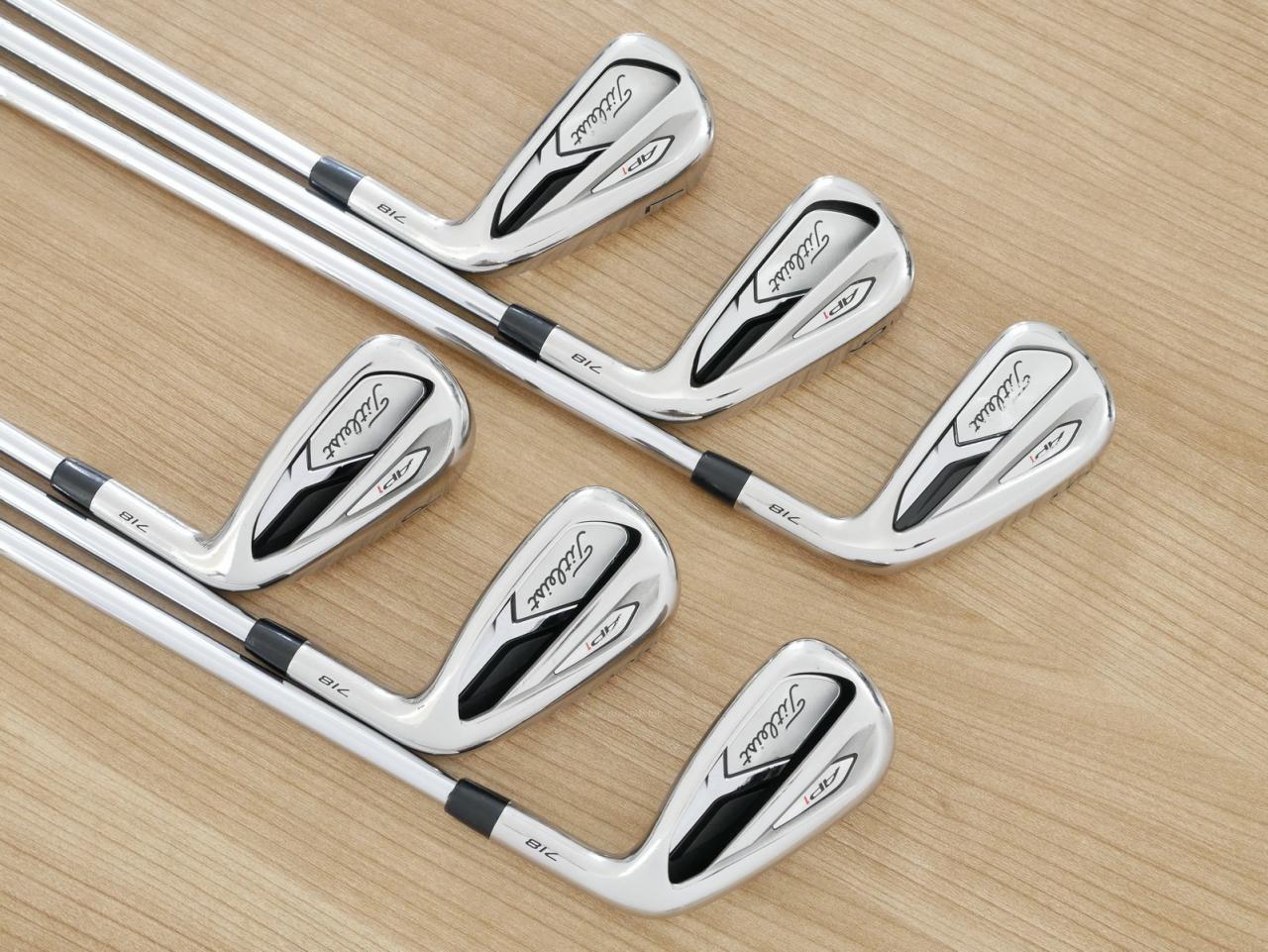 Iron set : Titleist : ชุดเหล็ก Titleist AP1 718 (ออกปี 2018) มีเหล็ก 5-Pw (6 ชิ้น) ก้านเหล็ก NS Pro 950 Flex S