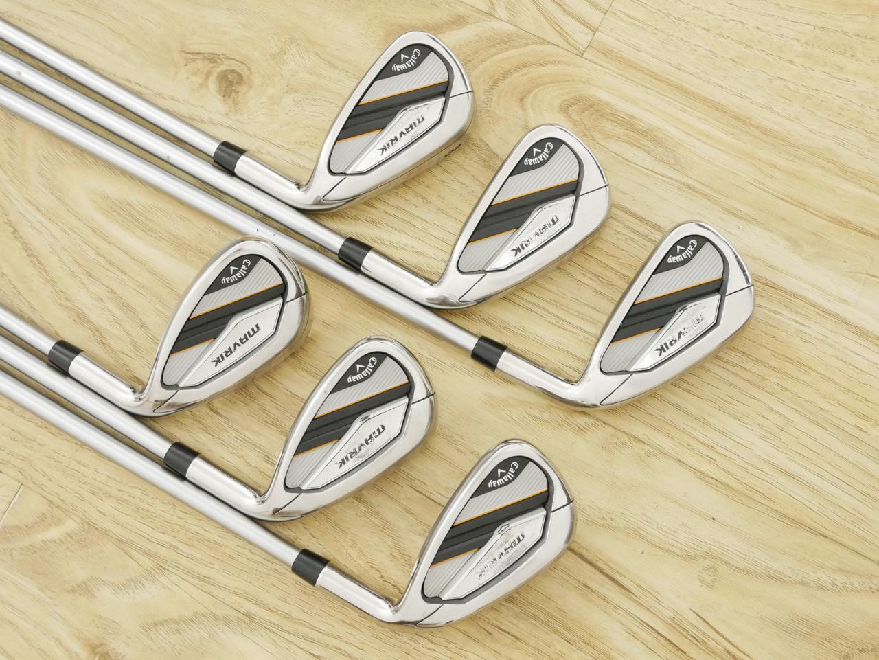 Iron set : Callaway : ชุดเหล็ก Callaway Mavrik (ปี 2020 ตีง่าย ไกลมากๆ) มีเหล็ก 6-Pw,Aw (6 ชิ้น) ก้านกราไฟต์ Mitsubishi Diamana 50 Flex R