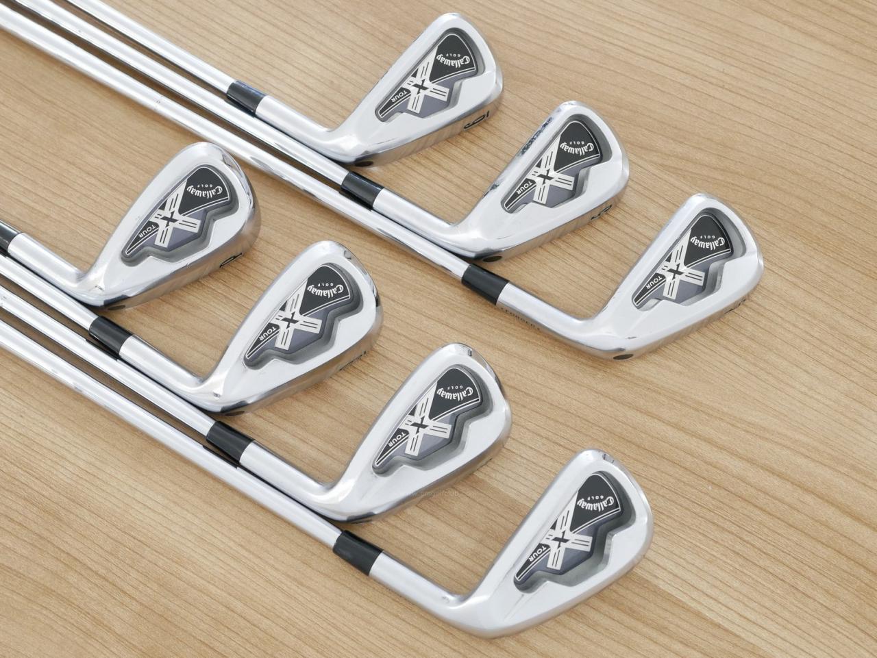 Iron set : Callaway : ชุดเหล็ก Callaway X-Tour (Forged) มีเหล็ก 4-Pw (7 ชิ้น) ก้านเหล็ก Precision Super Lite Flex S