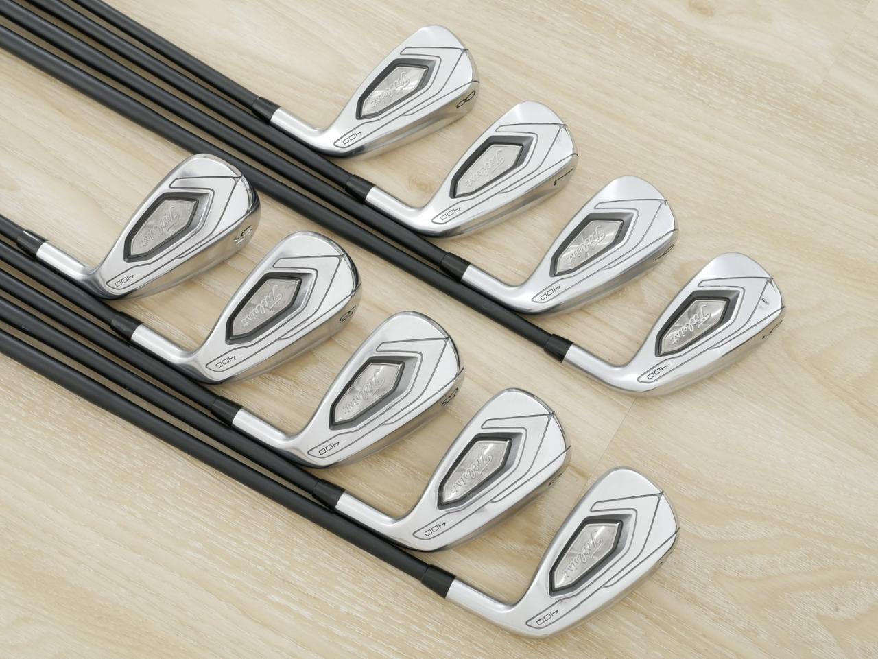 Iron set : Titleist : ชุดเหล็ก Titleist T400 (ตีง่ายที่สุด ไกลที่สุด ออกปี 2020) มีเหล็ก 5-Pw,43,49,55 (9 ชิ้น) สุดยอดก้าน Crazy Regenesis STP iron 45 Flex R