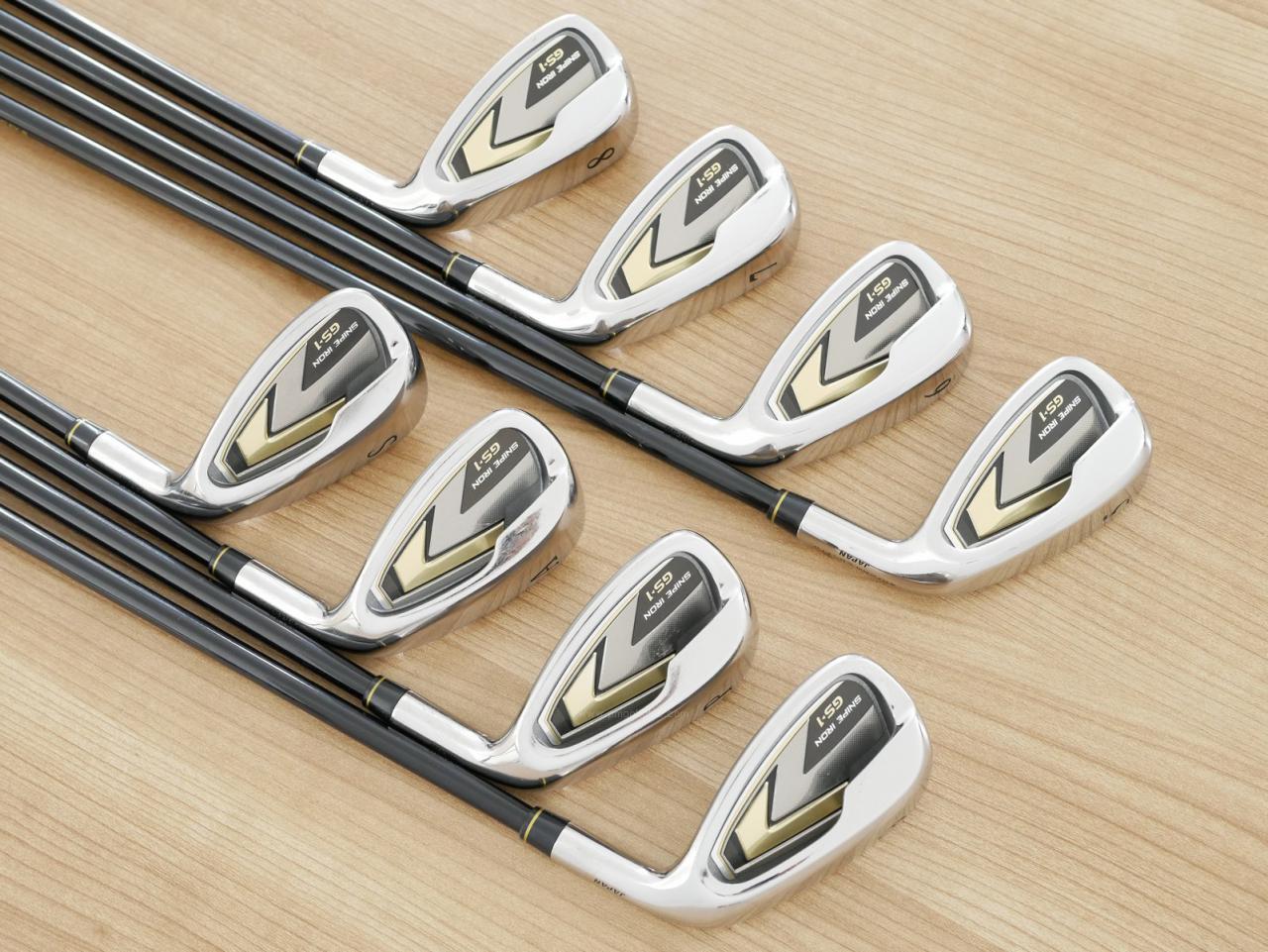 Iron set : Katana : ชุดเหล็ก Katana Snipe Iron GS-1 มีเหล็ก 5-Pw,Aw,Sw (8 ชิ้น) ก้านกราไฟต์ Flex R