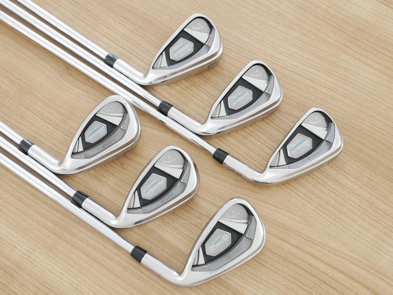 Iron set : Callaway : ชุดเหล็ก Callaway Rogue Star CF18 (ออกปี 2018 ตีง่าย ไกลมากๆ) มีเหล็ก 5-Pw (6 ชิ้น) ก้านเหล็ก NS Pro ZELOS 7 Flex S