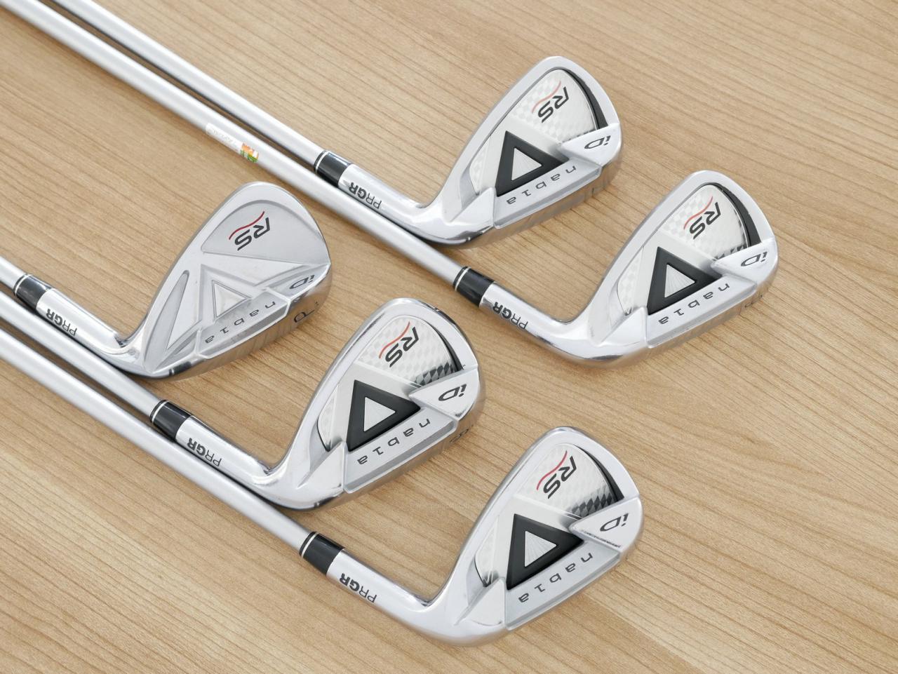 Iron set : PRGR : ชุดเหล็ก PRGR ID Nabla RS Titan Face (ปี 2015 หน้าเด้ง ตีไกล) มีเหล็ก 6-Pw (5 ชิ้น) ก้านกราไฟต์ Mitsubishi Rayon M-37 (Flex R)