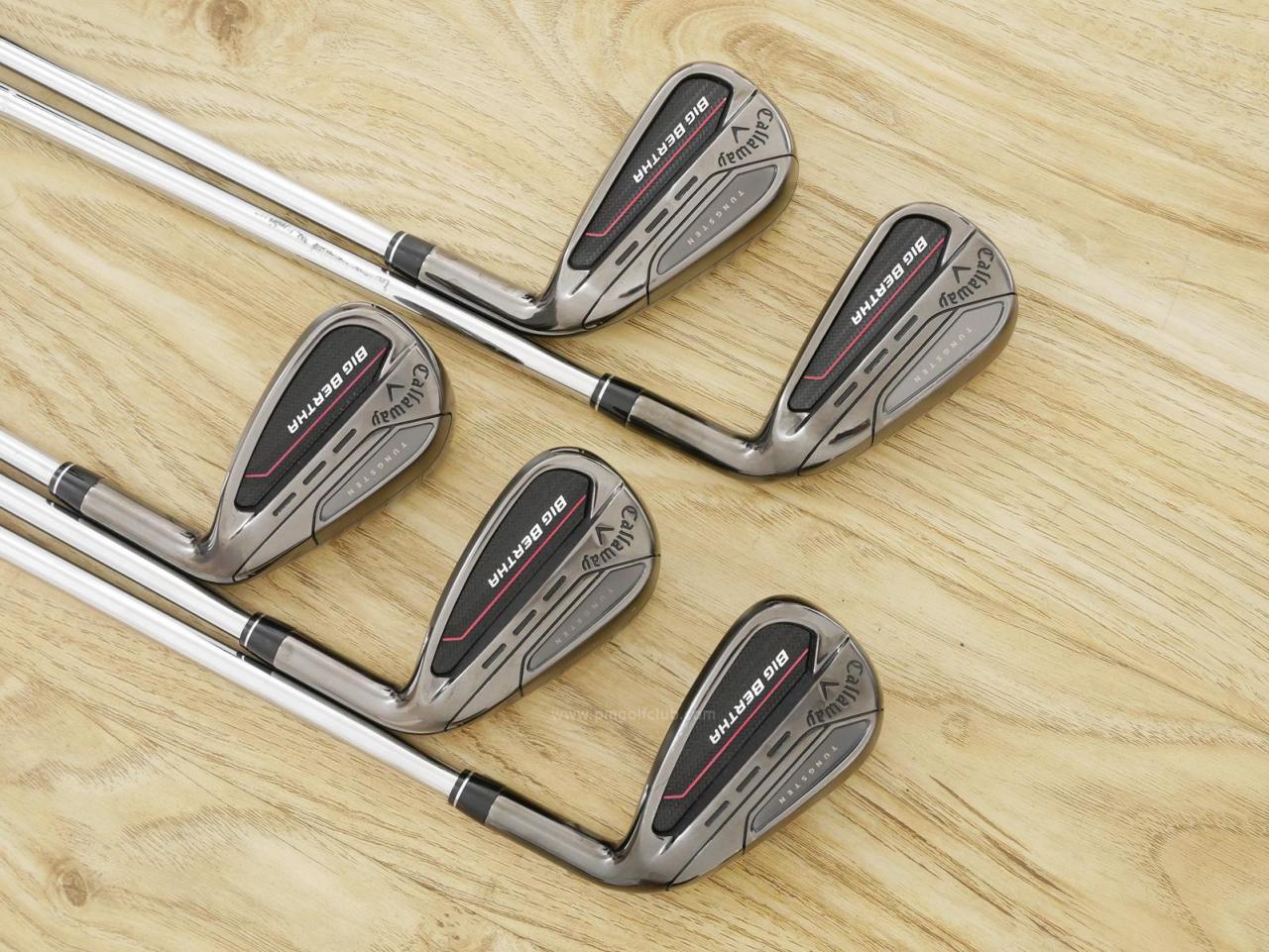 Iron set : Callaway : ชุดเหล็ก Callaway Big Bertha (รุ่นล่าสุด ปี 2023 ตีง่ายที่สุดของ Callaway) มีเหล็ก 6-Pw (5 ชิ้น) ก้านเหล็ก NS Pro 950 Neo Flex S