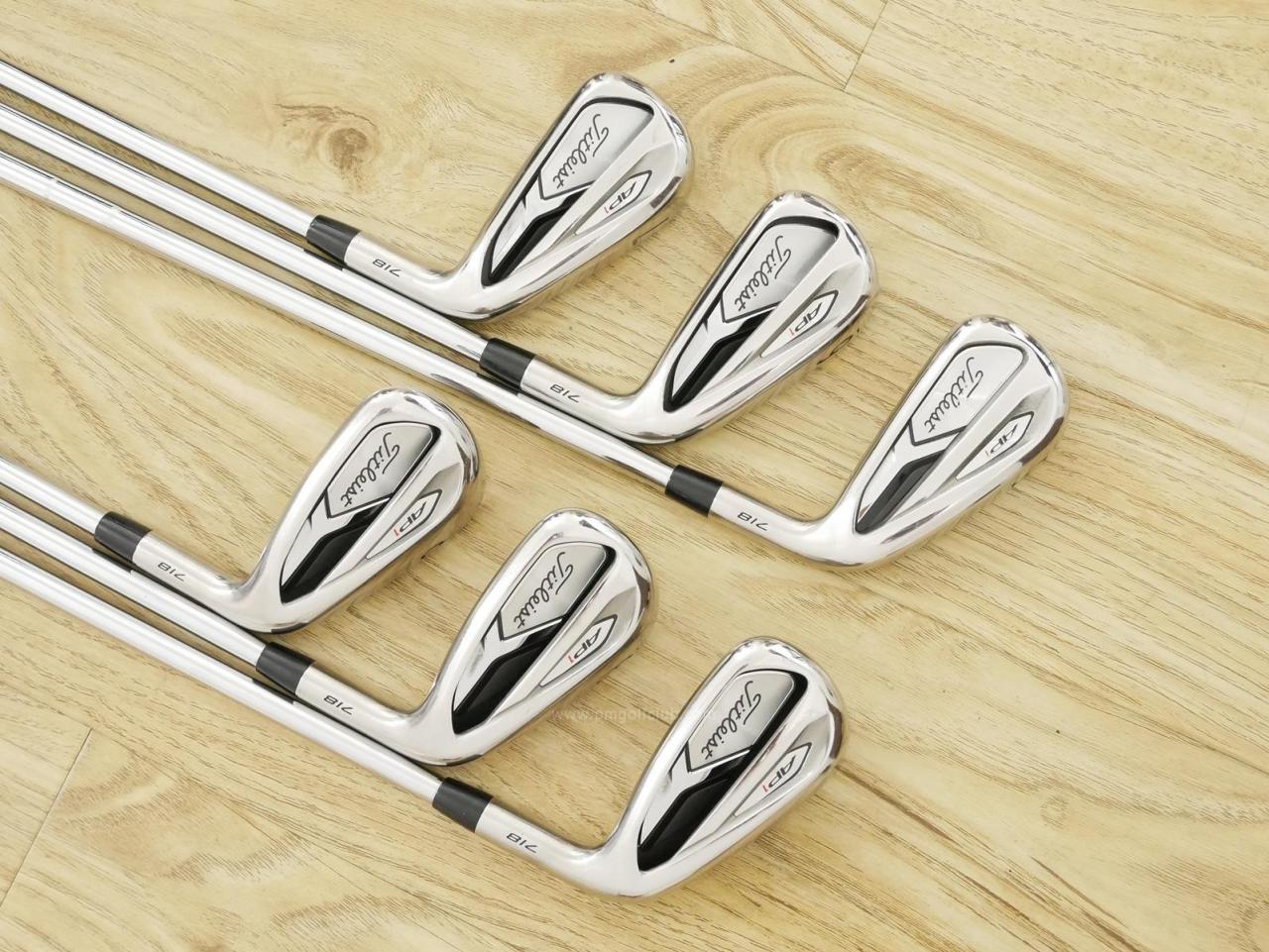 Iron set : Titleist : ชุดเหล็ก Titleist AP1 718 (ออกปี 2018) มีเหล็ก 5-Pw (6 ชิ้น) ก้านเหล็ก NS Pro 950 Flex S