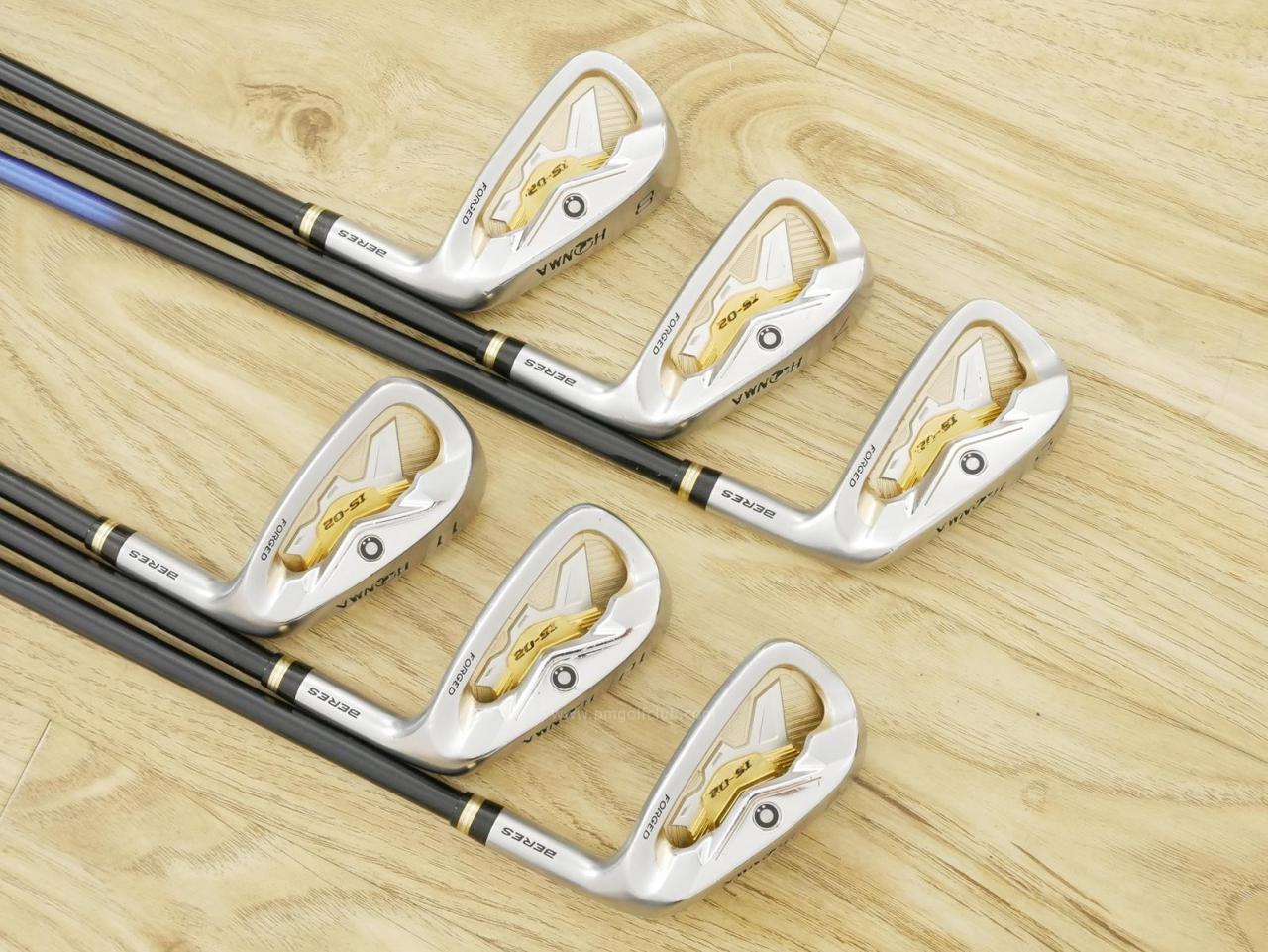 Iron set : Honma : ชุดเหล็ก Honma Beres IS-02 (หน้าเด้ง Forged) มีเหล็ก 6-11 (6 ชิ้น เทียบเท่า 5-Pw) ก้าน ARMRQ 6 (54) Flex R (2 ดาว)