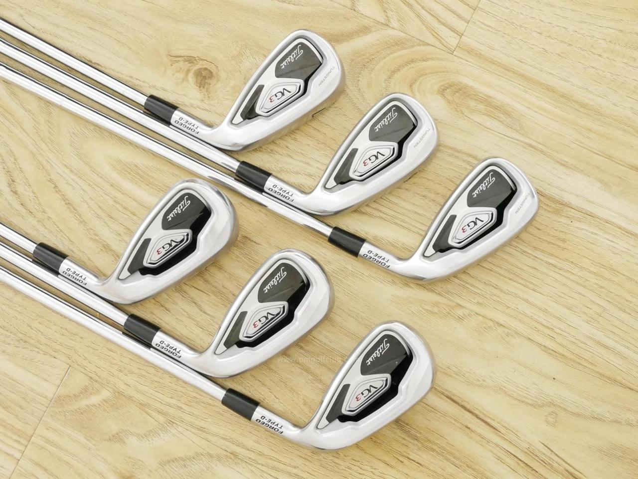 Iron set : Titleist : ชุดเหล็ก Titleist VG3 Type D Forged (ปี 2017 Japan Spec. ตีง่ายและไกลที่สุดของ Titleist) มีเหล็ก 5-Pw (6 ชิ้น) ก้านเหล็ก NS Pro 950 Flex S