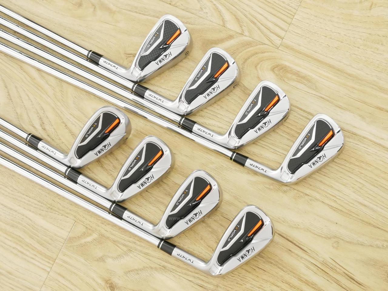 Iron set : Honma : ชุดเหล็ก Honma Tour World TW747P (ออกปี 2019) มีเหล็ก 5-11,Sw (8 ชิ้น) ก้านเหล็ก NS Pro 950 Flex S