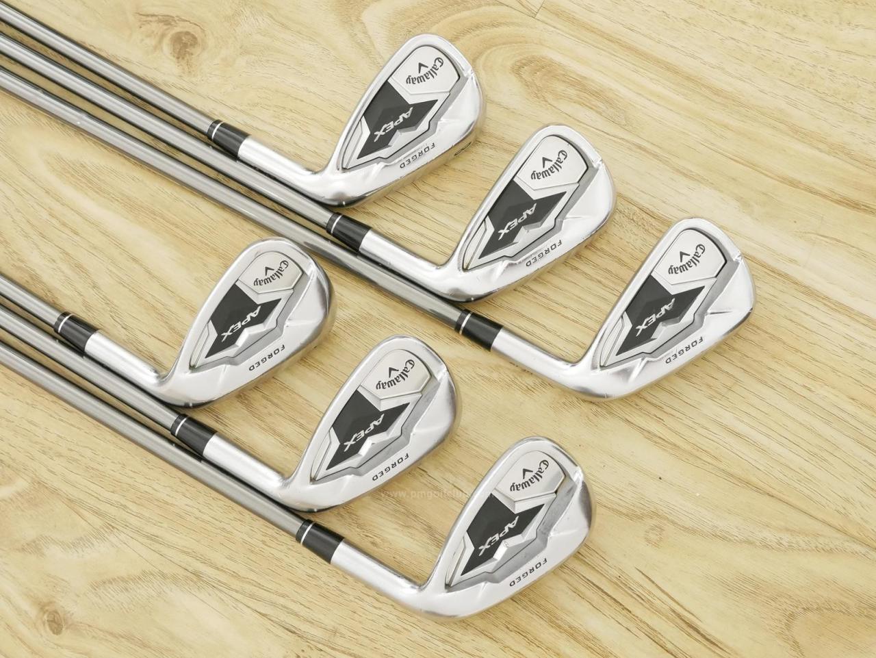 Iron set : Callaway : ชุดเหล็ก Callaway APEX Forged (ออกปี 2019) มีเหล็ก 6-Pw,Aw (6 ชิ้น) ก้านเหล็ก NS Pro Modus 105 Flex S