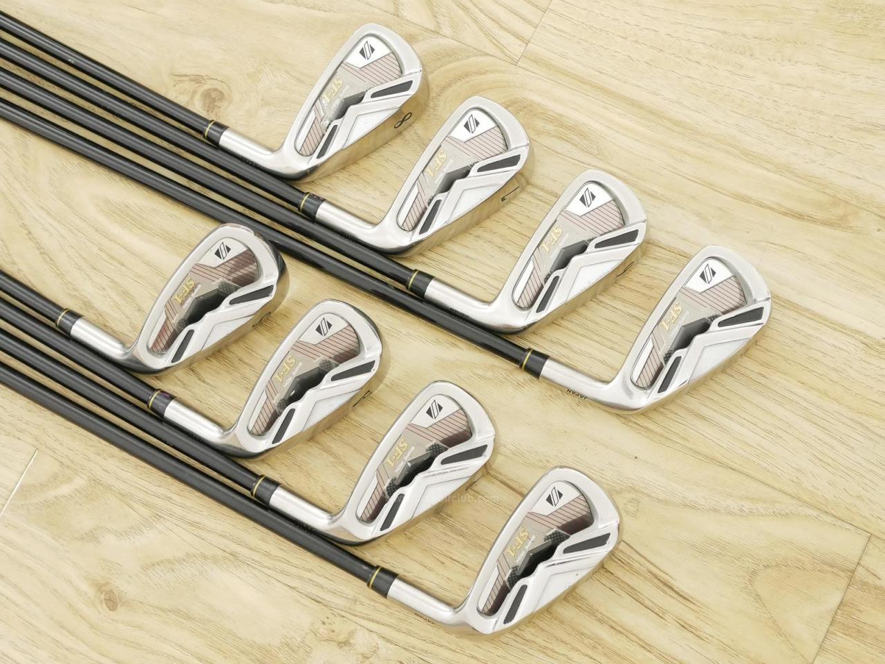 Iron set : Katana : ชุดเหล็ก Katana Snipe Iron SF-1 (หน้าเด้ง) มีเหล็ก 5-Pw,Aw,Sw (8 ชิ้น) ก้านกราไฟต์ Flex SR