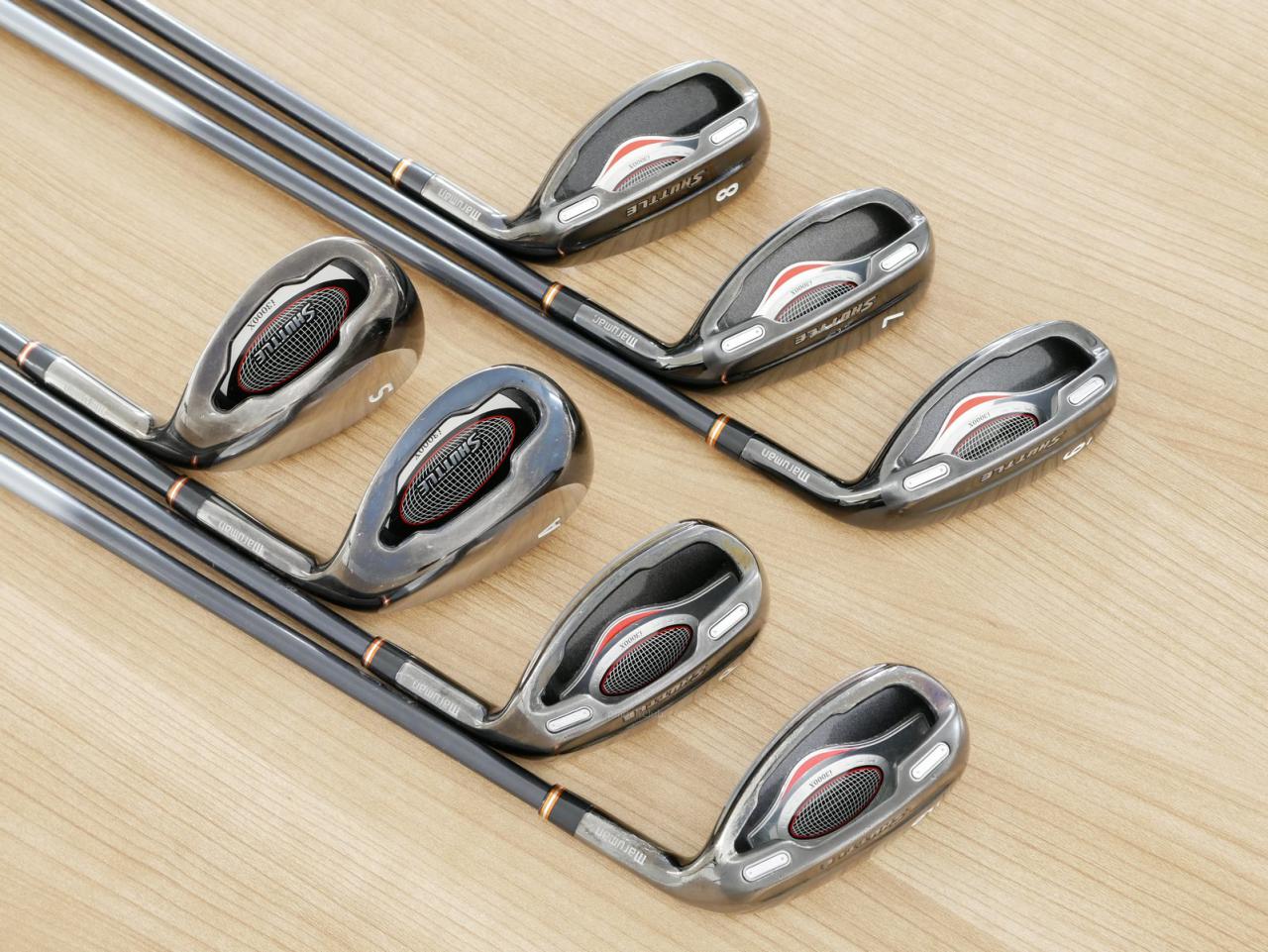 Iron set : Maruman : ชุดเหล็กกระเทย Maruman Shuttle i3000x มีเหล็ก 6-Pw,Aw,Sw (7 ชิ้น) ก้านกราไฟต์ Flex R 