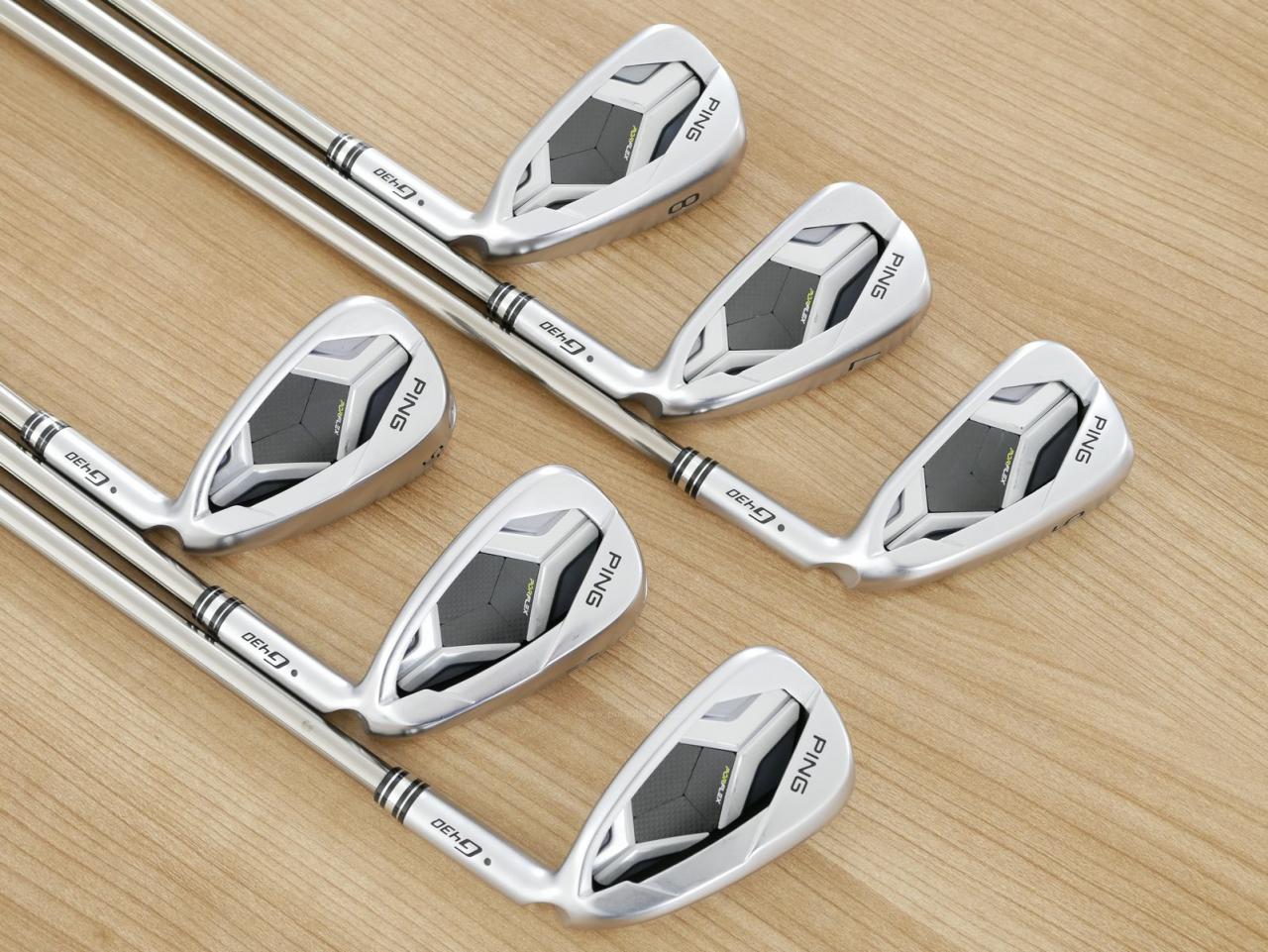 Iron set : Ping : ชุดเหล็ก Ping G430 (ออกปี 2023 Japan Spec. ใบใหญ่ ง่าย ไกล) มีเหล็ก 6-W,45 (6 ชิ้น) ก้านกราไฟต์ Ping Tour 2.0 85 Flex S