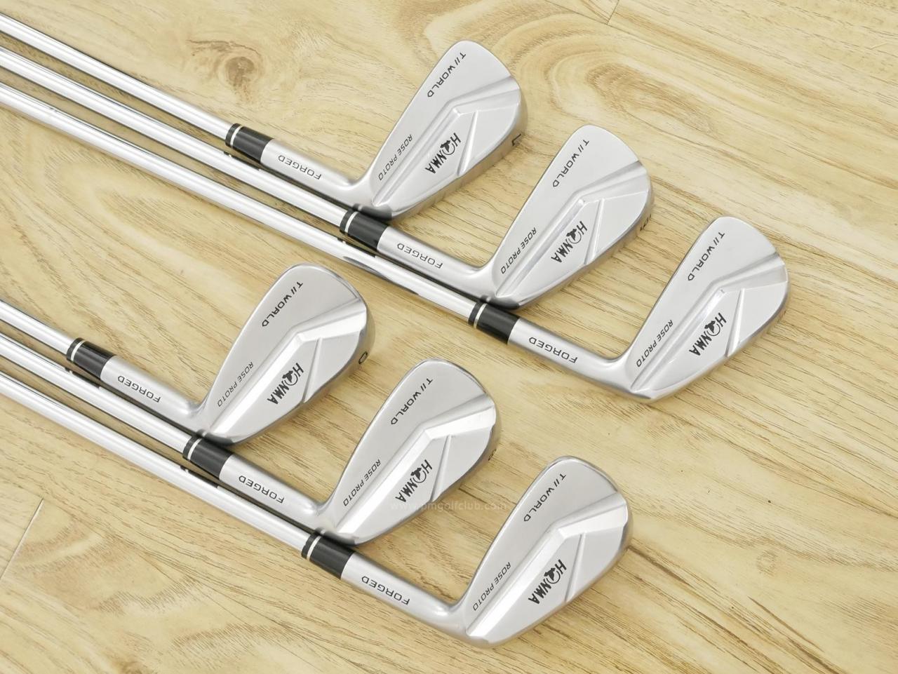 Iron set : Honma : ชุดเหล็ก Honma TW-MB Rose Proto (Forged ปี 2020) มีเหล็ก 5-10 (6 ชิ้น) ก้านเหล็ก AMT Tour White S200